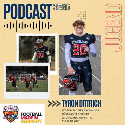 episode S02E15 Im Gespräch mit Tyron Dittrich, LB/P, Düsseldorf Panther U16 artwork