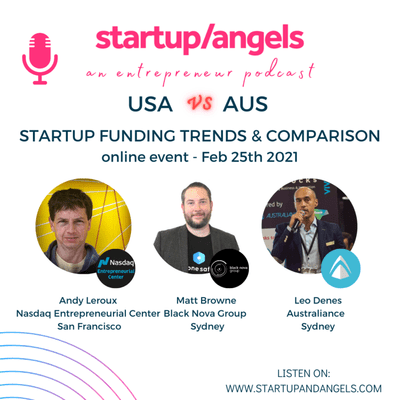 episode Bonus episode - Startup&Angels Online event #9 “USA vs. AUS: STARTUP FUNDING TRENDS & COMPARISON” artwork
