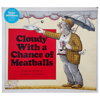 episode Xander reads Cloudy With a Chance of Meatballs by Judi Barrett artwork