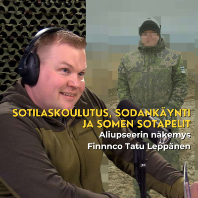 episode Sotilaskoulutus, sodankäynti ja somen sotapelit - Finnnco, pursimies Tatu Leppänen artwork