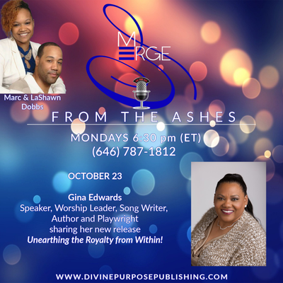 episode Emerge from the Ashes with Gina Edwards artwork