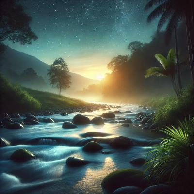 episode 😴💧🎵 CALMING Music and SOOTHING River to QUIET the MIND and SLEEP Better artwork