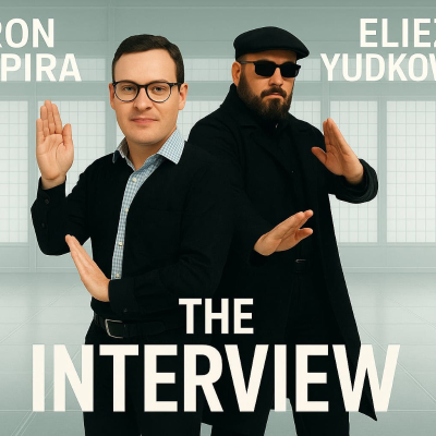 episode ANNOUNCEMENT: Eliezer Yudkowsky interview premieres tomorrow! artwork