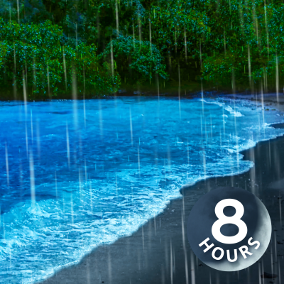 episode Rain Sounds to Sleep + Ocean Waves for Relaxation = Pure Bliss for 8 Hours! artwork