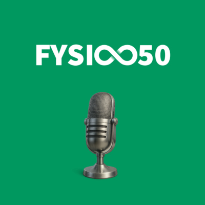 Kansikuva näyttelystä FYSIO 050, ons podcast kanaal