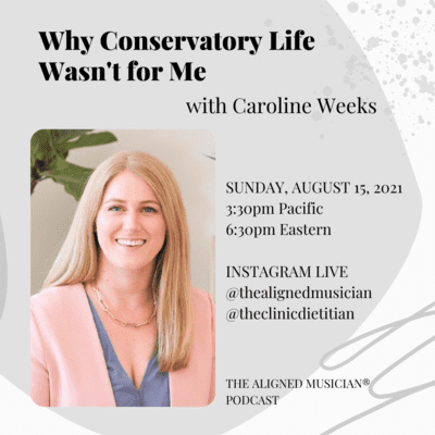 episode 32. Why Conservatory Life Wasn't For Me with Caroline Weeks artwork