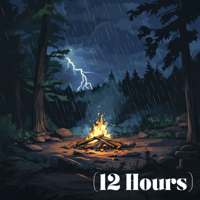 episode Rain and Thunder on Campfire | Sleep Sound (12 Hours) artwork
