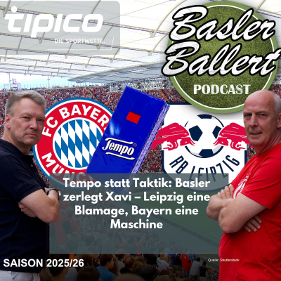 episode Taschentücher statt Taktik: Basler zerlegt Xavi – Leipzig eine Blamage, Bayern eine Maschine artwork
