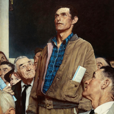 episode Ep.70 - Norman Rockwell's "Freedom of Speech" (1943) artwork