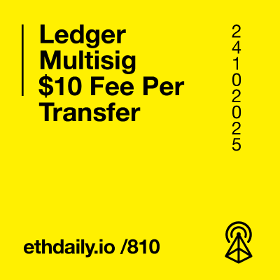 episode Ledger Multisig $10 Fee Per TX artwork