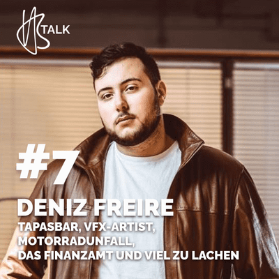 episode HBTalk #7 | Deniz Freire: Tapasbar, VFX-Artist, Motorradunfall, das Finanzamt und viel zu lachen artwork