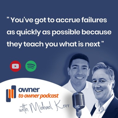 episode To grow your business be brave and get comfortable taking imperfect action, Gabe Villarreal artwork