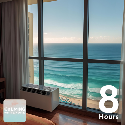 episode Ocean Waves and Air Conditioner Sounds for Sleeping (8 Hours) | White Noise for Studying and Relaxation artwork
