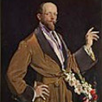 episode George LAMBERT, Self-portrait with gladioli 1922 artwork