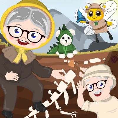 episode Fossil Hunting - Mrs. Honeybee's Neighborhood artwork