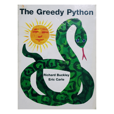 episode Xander reads The Greedy Python by Richard Buckley artwork