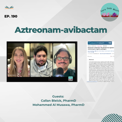 episode 190: Aztreonam-avibactam artwork