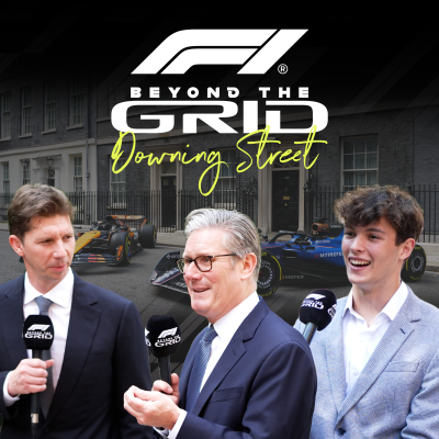 episode F1 at Downing Street - with the UK Prime Minister, James Vowles, Oliver Bearman + Cadillac boss Graeme Lowdon artwork