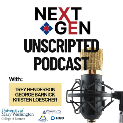 episode Next Gen Unscripted, Entrepreneurs George Barnick and Kristen Loescher artwork