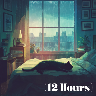 episode Cat Purring During a Raging Rain and Thunderstorm | Sleep Sound (12 Hours) artwork
