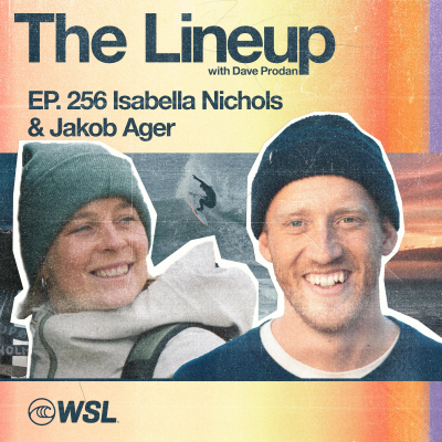 episode EP 256: Isabella Nichols & Jakob Gjerluff Ager – Nordborn, Returning to her Danish roots, Wave and air temperatures in cold-water, The meaning of hygge, Off-season, Expectations, & Carissa and Steph returning to the tour artwork
