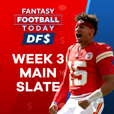 episode NFL DFS Week 3 Preview: Main Slate Lineups, Picks, Stacks and Ownership (FFT DFS) artwork